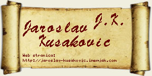 Jaroslav Kušaković vizit kartica